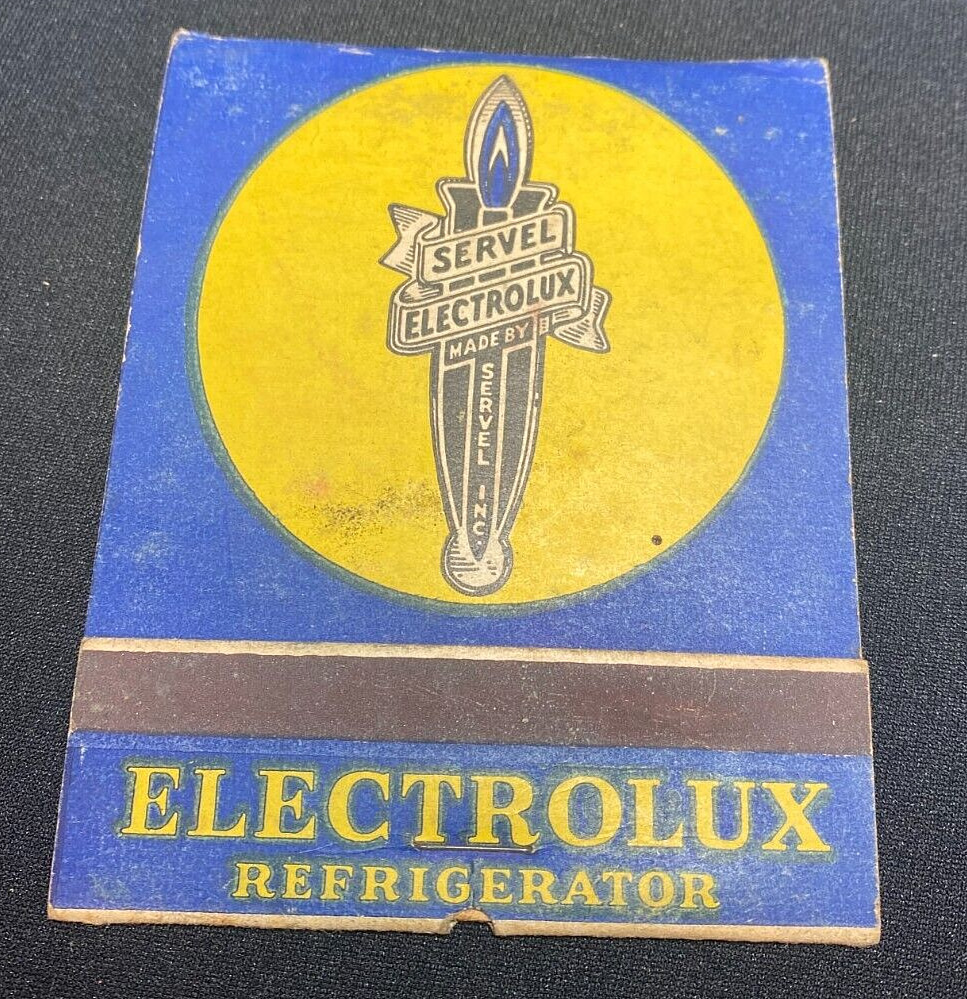 Vintage Matchbook * SERVEL ELECTROLUX REFRIGERATOR * Large  3\