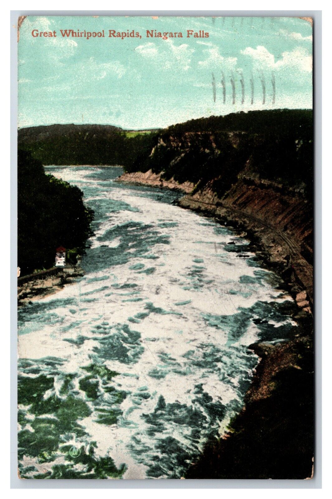 Great Whirlpool Rapids Niagara Falls New York NY NYC DB Postcard H22