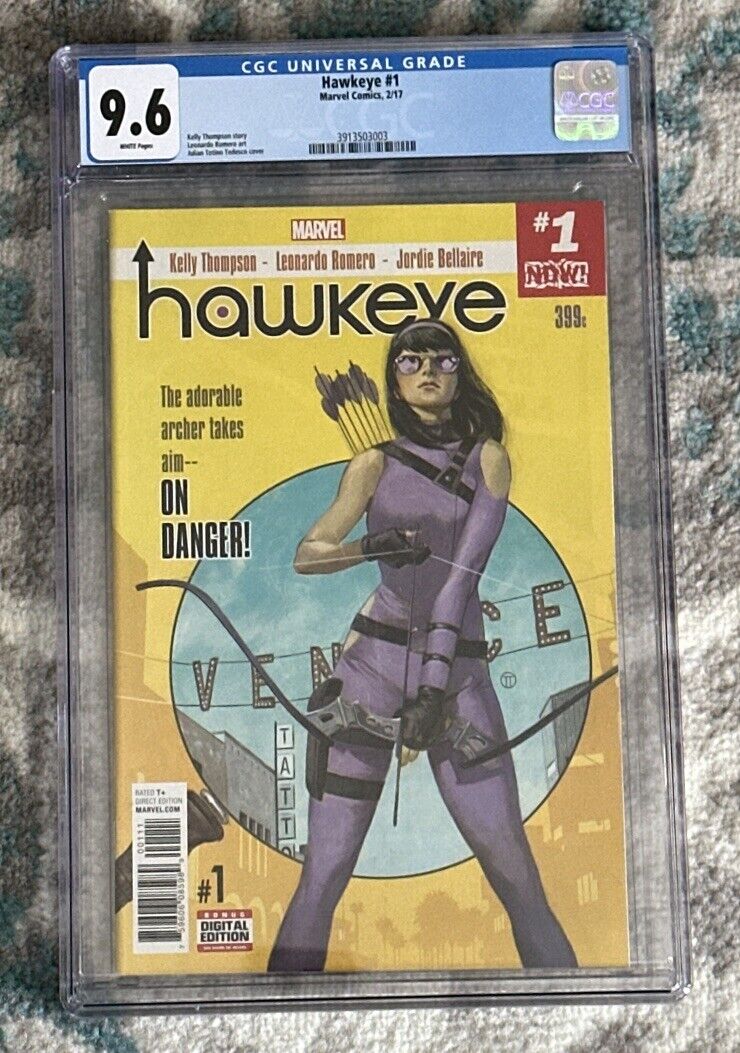 Hawkeye #1 (2017) Key 1st Kate Bishop Solo Title CGC 9.6 White Pages