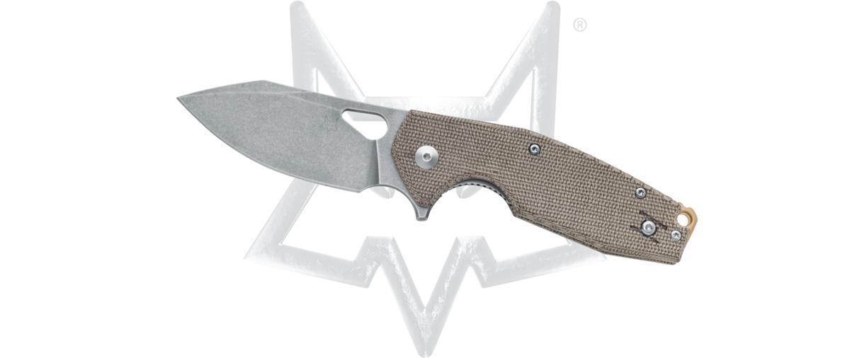 FOX KNIVES Yaru FX-527LI-MOD Liner Lock OD Green Micarta M398 Steel Pocket Knife