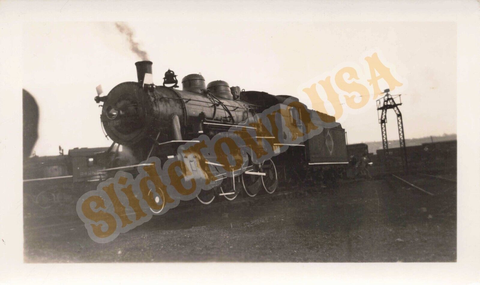 Vtg Train Photo 1647 Erie Steam Engine P00541