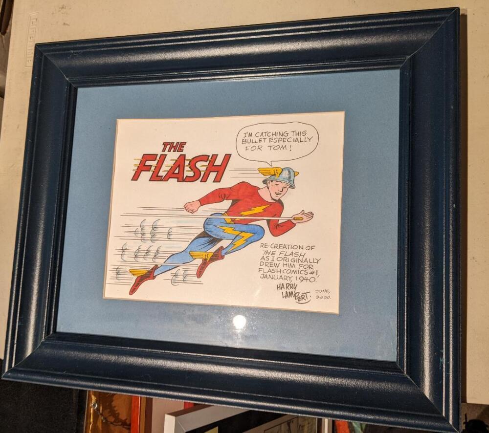 The Flash by Harry Lampert June 2000 Original Gold Age Artist
