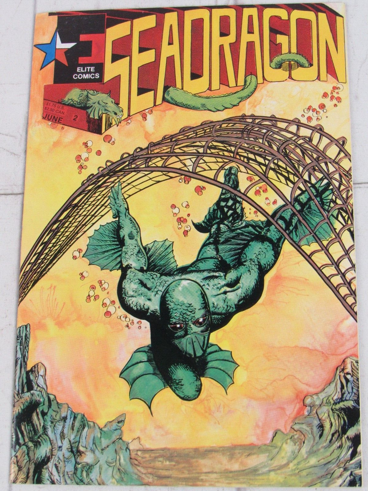 Seadragon #2 June 1986 Elite Comics