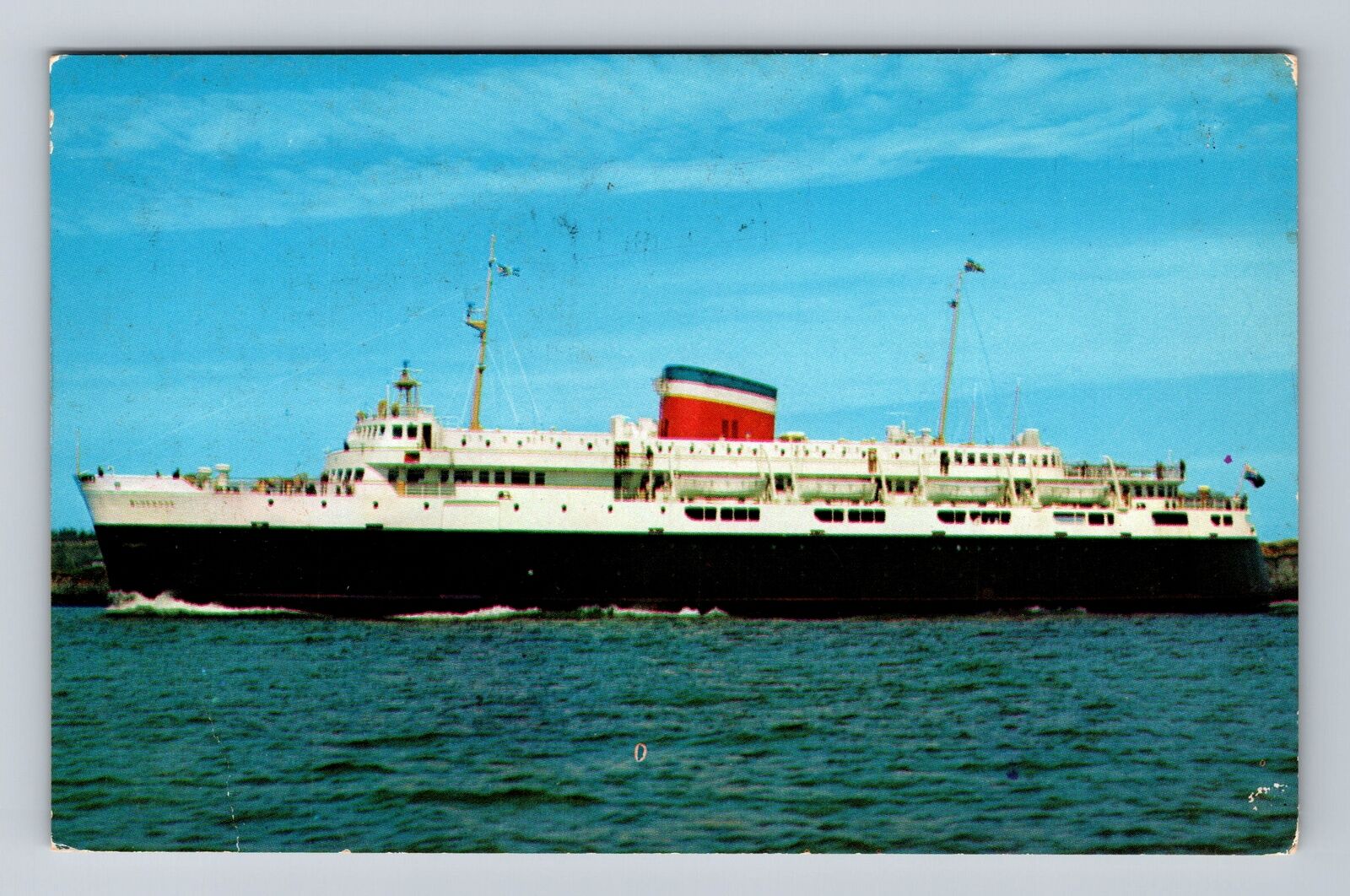 Bar Harbour ME-Maine, M.V. Bluenose Intl. Car, Passenger Ferry, Vintage Postcard