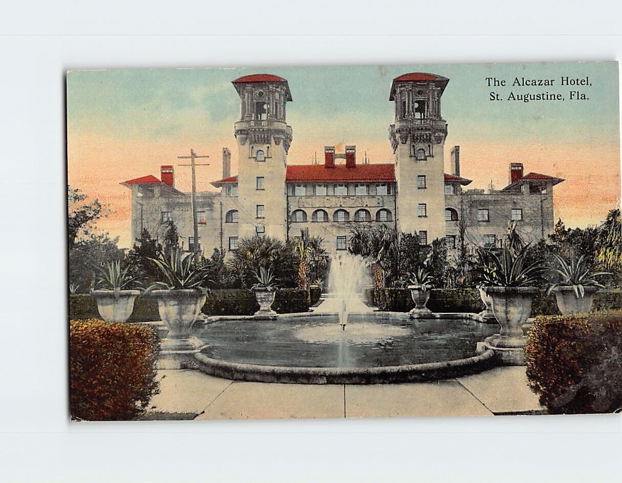 Postcard The Alcazar Hotel St. Augustine Florida USA
