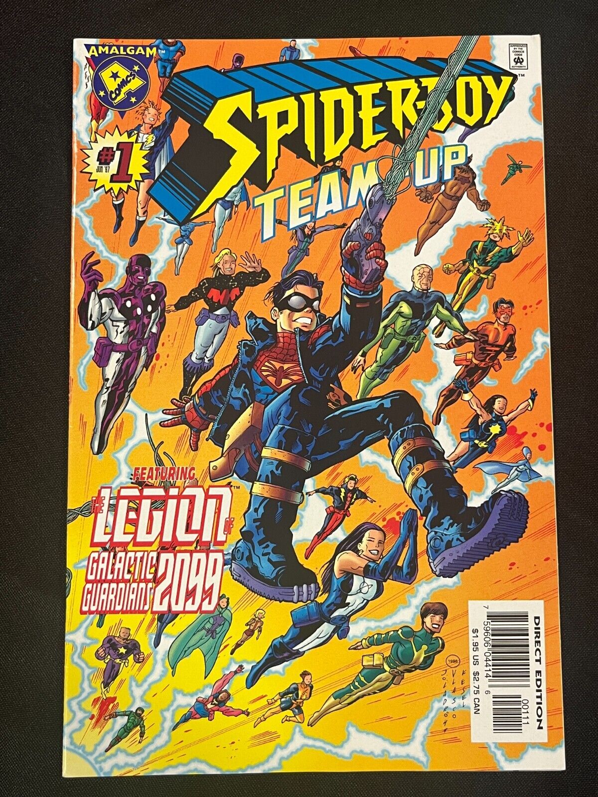 1997 June Issue 12 Marvel Spider Boy Team Up Comic Book KB 10323