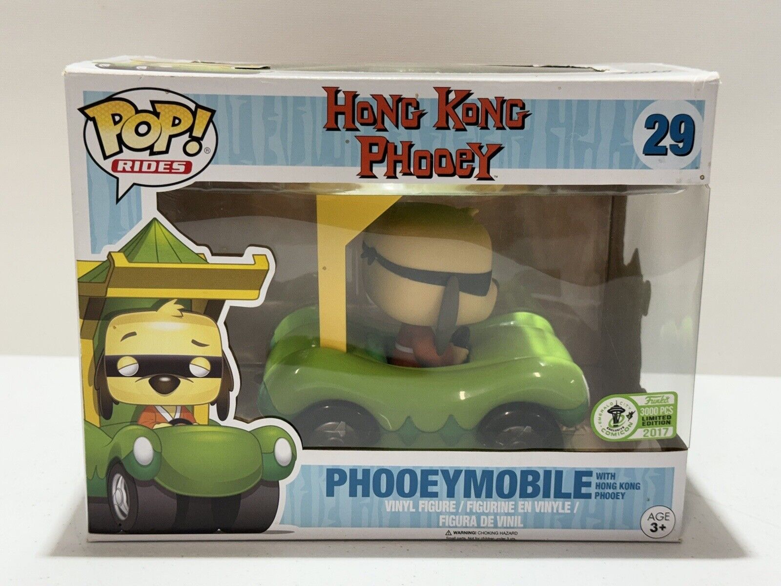 Funko ECCC Exclusive Pop Rides Vinyl Figure Hong Kong Phooey Phooeymobile New