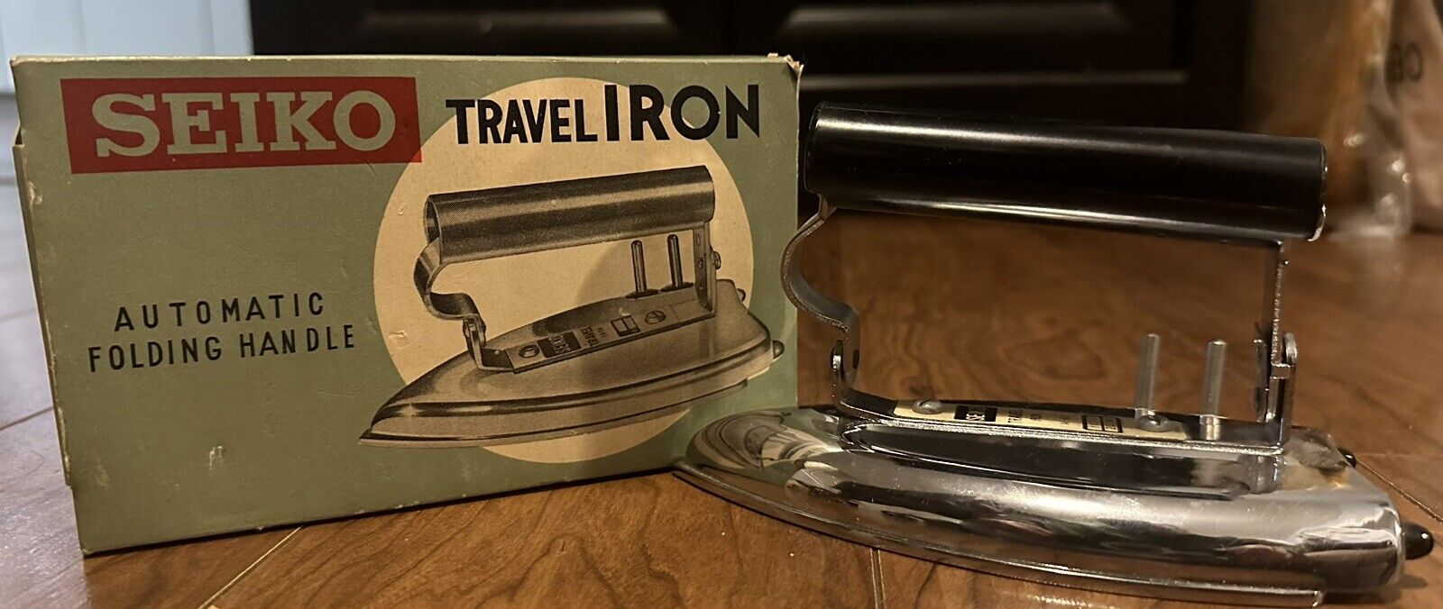 Vintage Seiko Travel Iron 110V 200W With Original Box Mid Century 1960’s