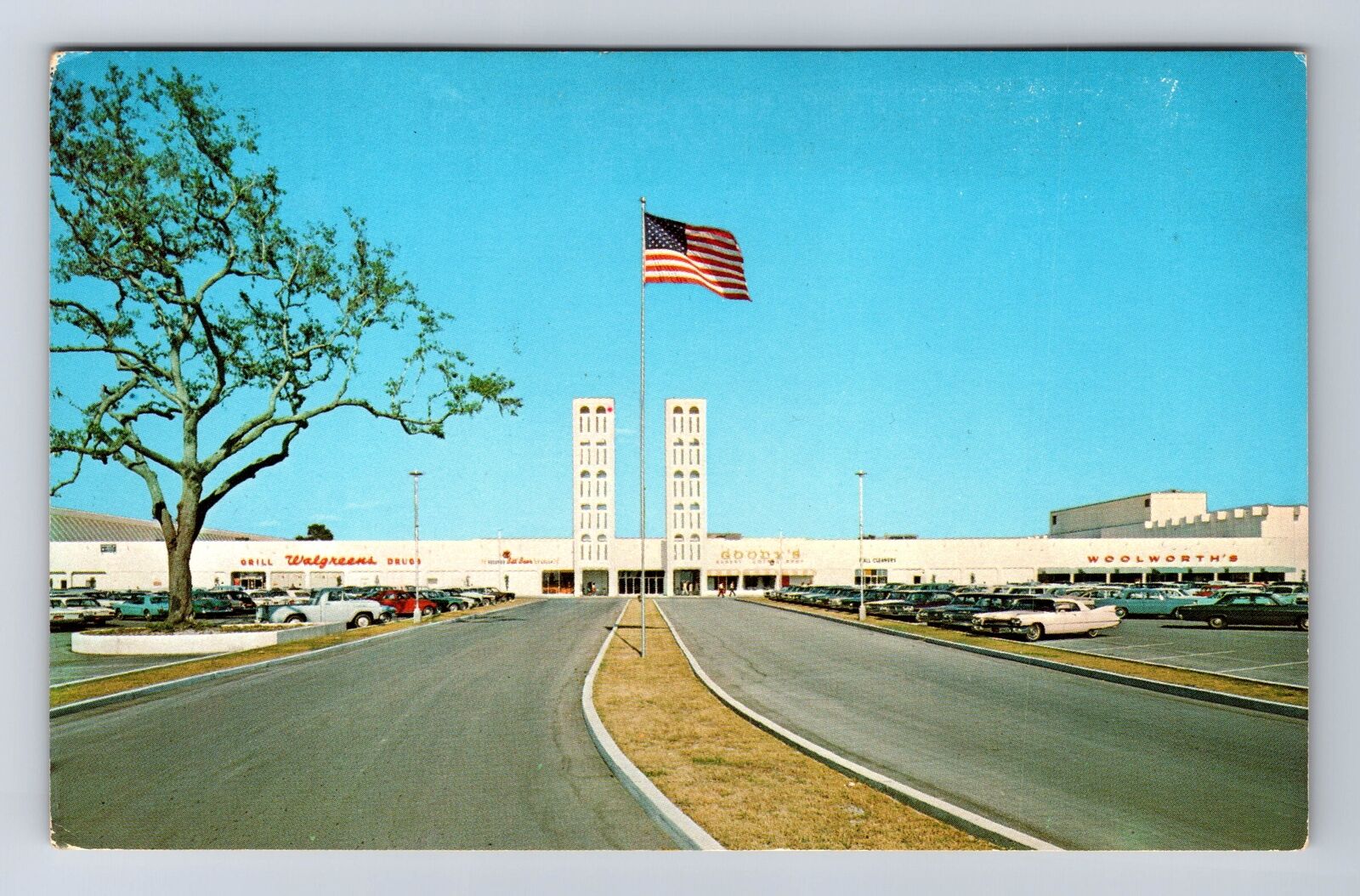 Winter Park FL-Florida, Winter Park Shopping Center, Antique, Vintage Postcard
