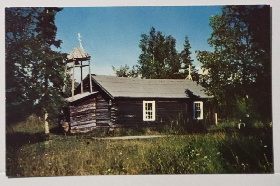 Russian Orthodox Catholic Church Eklutna Alaska Vintage Postcard