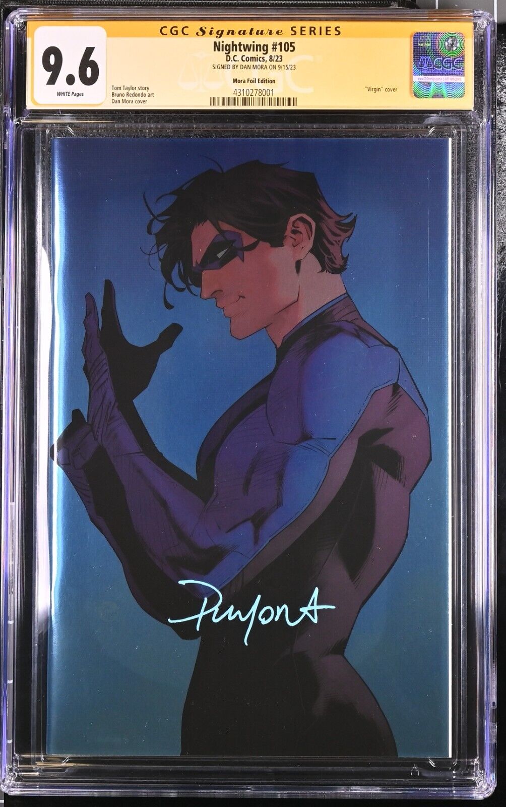 Nightwing 105 Mora Foil Edition SIGNED BY DAN MORA