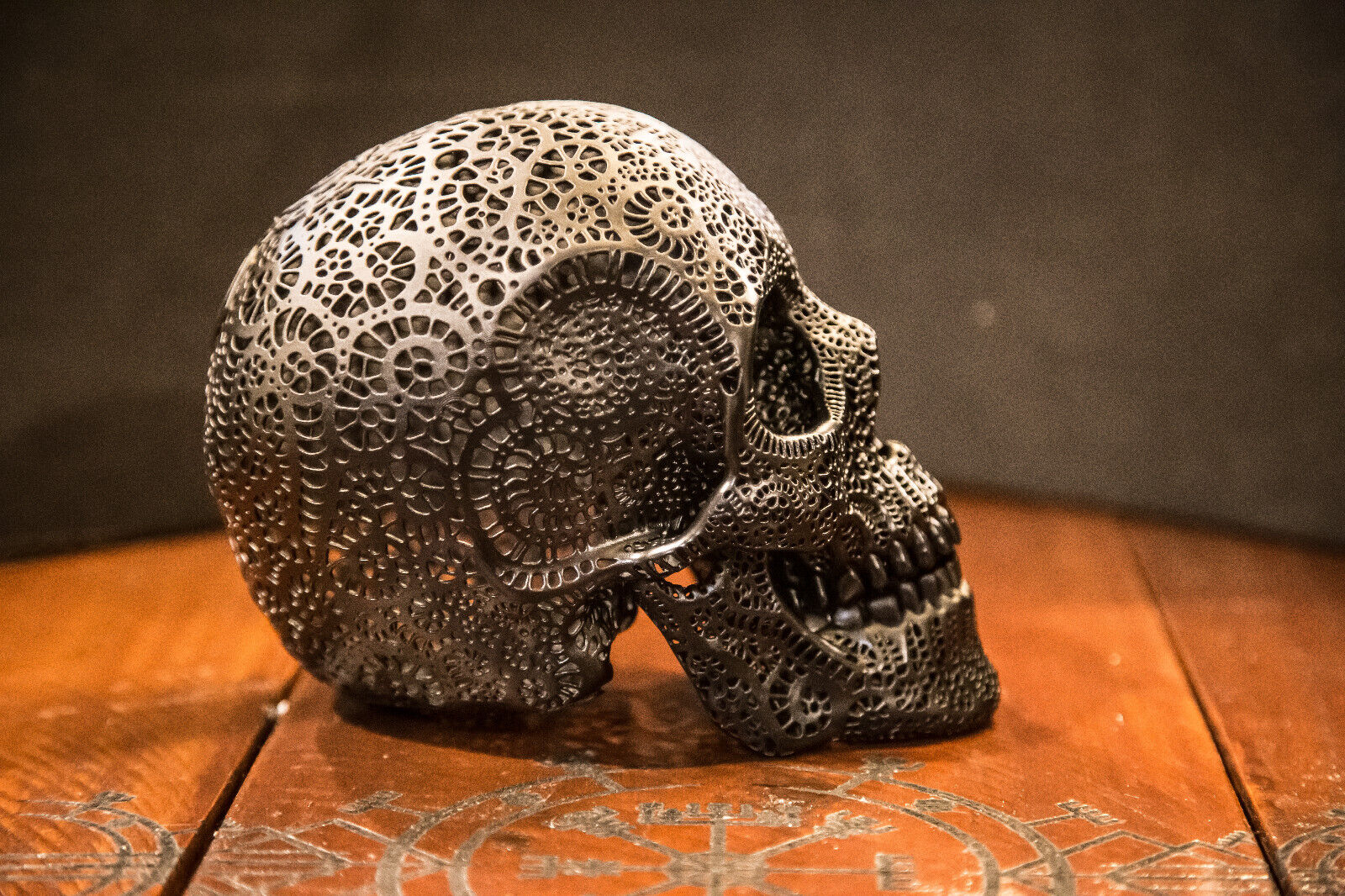 filigree Human Skull - Large high quality piece - FREE world wide shipping.