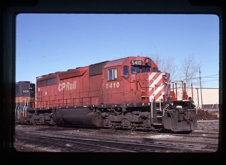 Original Railroad Slide CP Canadian Pacific 5410 SD40 at Bedford Park, IL