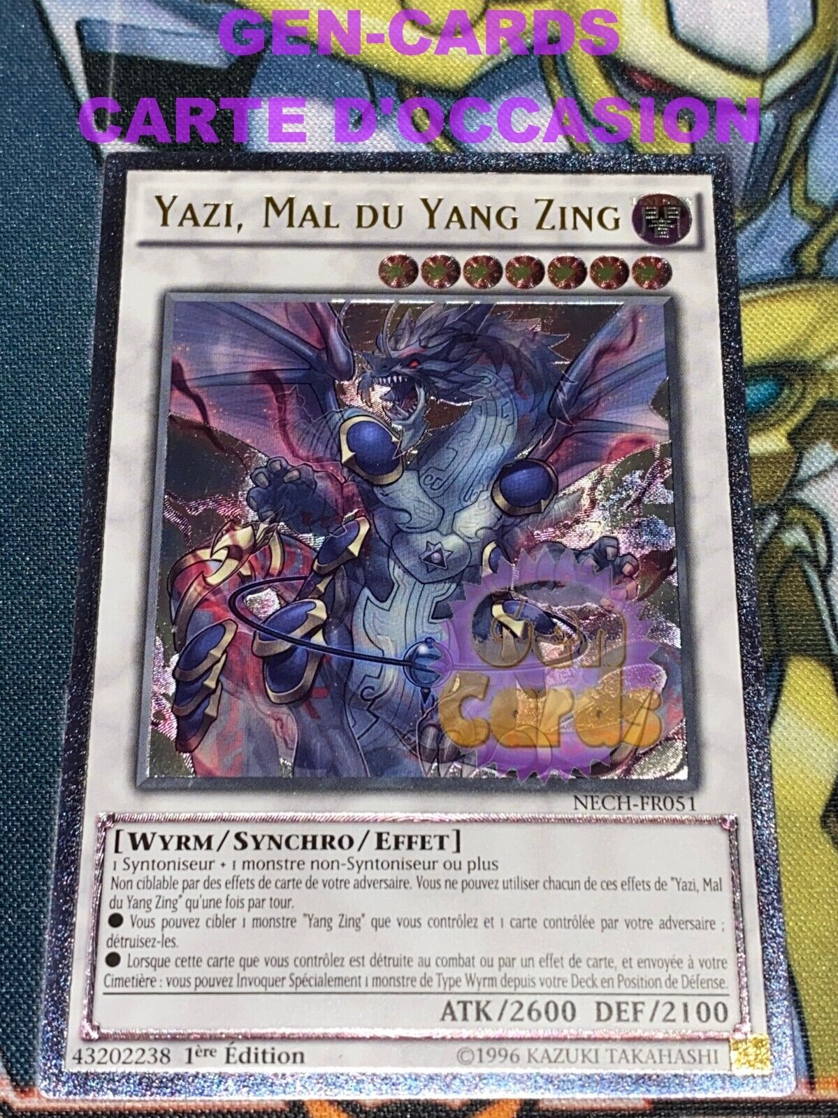 USED Yu Gi Oh YAZI, YANG EVIL ZING NECH-FR051 1st Edition ULTIMATE Card