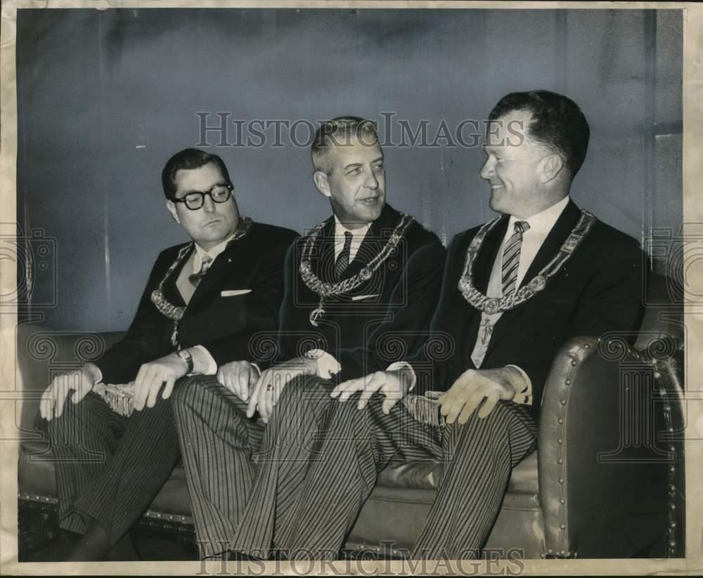1968 Press Photo Louisiana Lodge, Free and Accepted Masons officers - noc92330