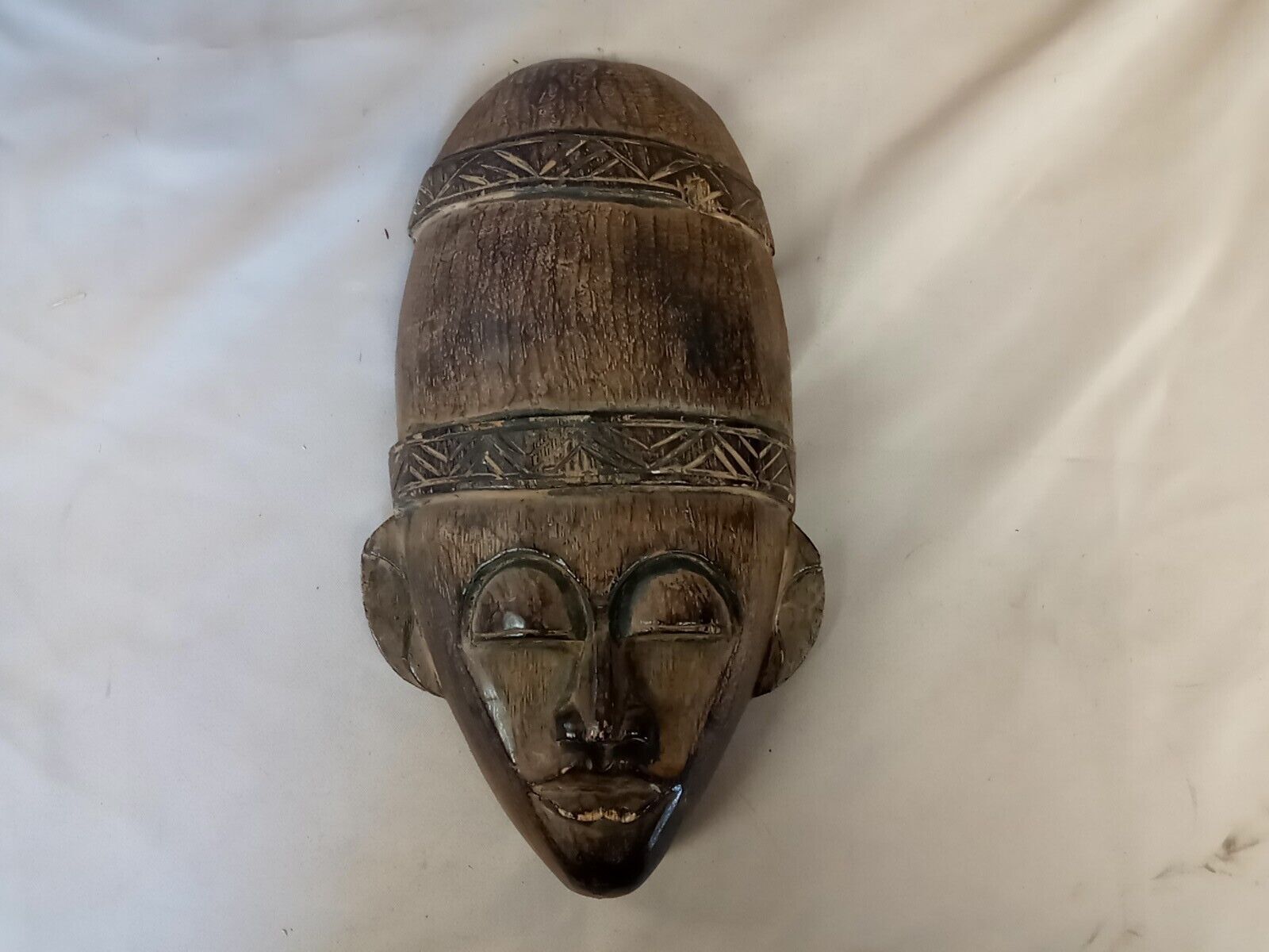 Handcrafted African Wood Mask Decorative Wall Hanger
