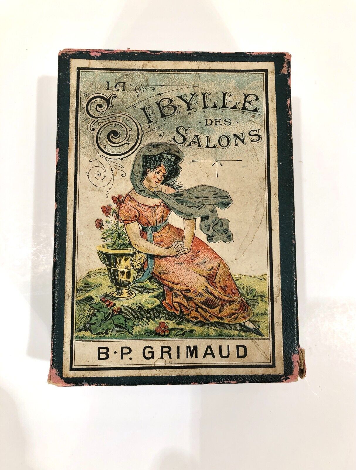 Vintage Early BP Grimaud La Sibylle Des Salons Tarot Card Thick Cards In Old Box