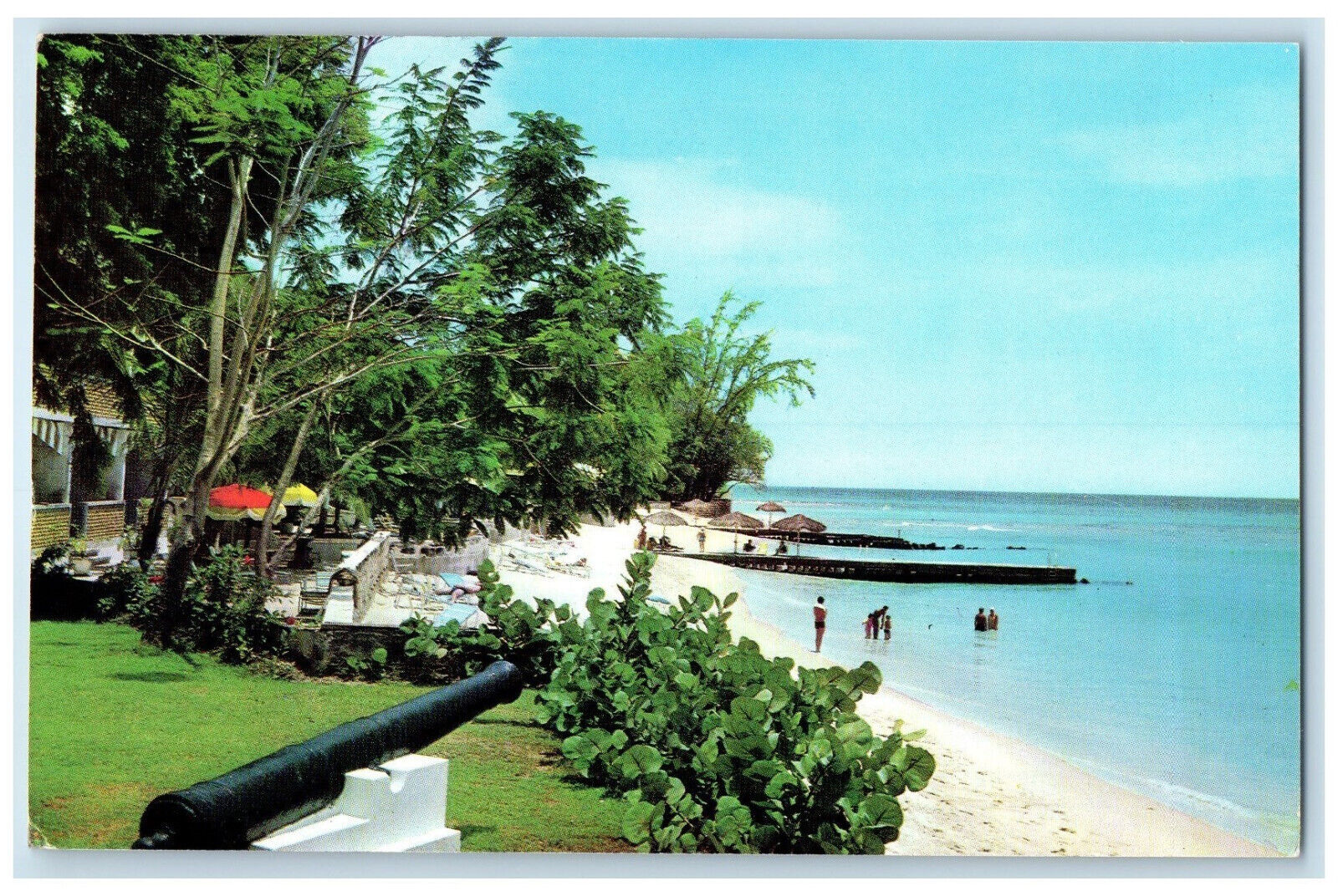 1976 Miramar Beach West Coast St. James Barbados West Indies Posted Postcard
