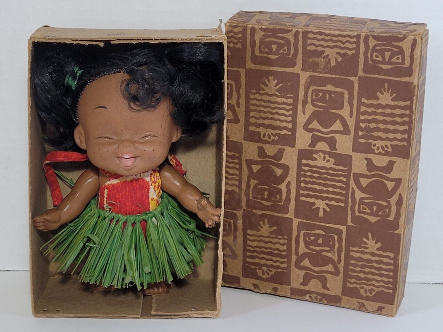 Vintage Happiness Is Aloha Baby Doll Lanakila Crafts Honolulu Hawaii