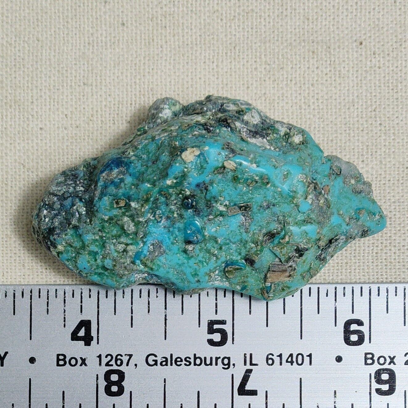Old Stock Southwest Turquoise Rough Stone Nugget Slab Gem 48 Gram Lot 32-20