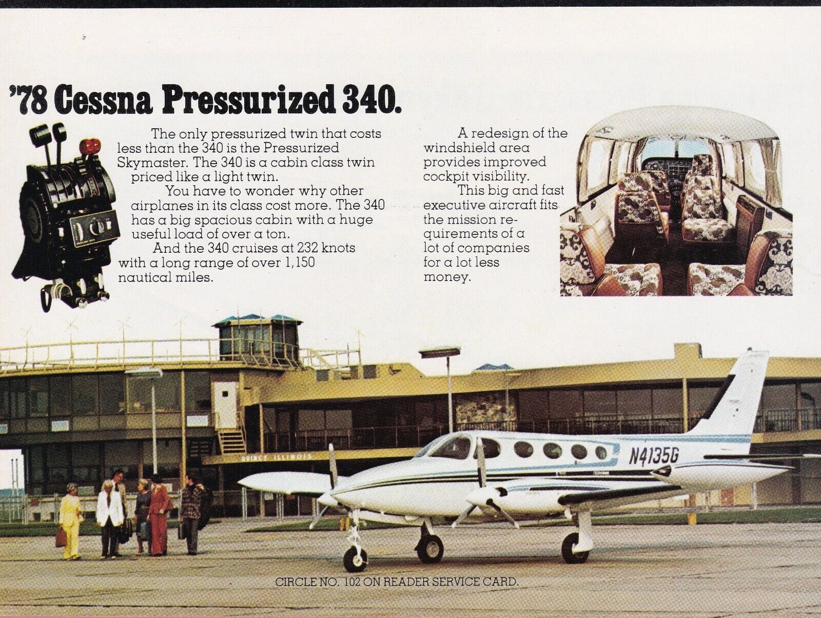 1978 Cessna 340 Aircraft ad 5/30/2022c