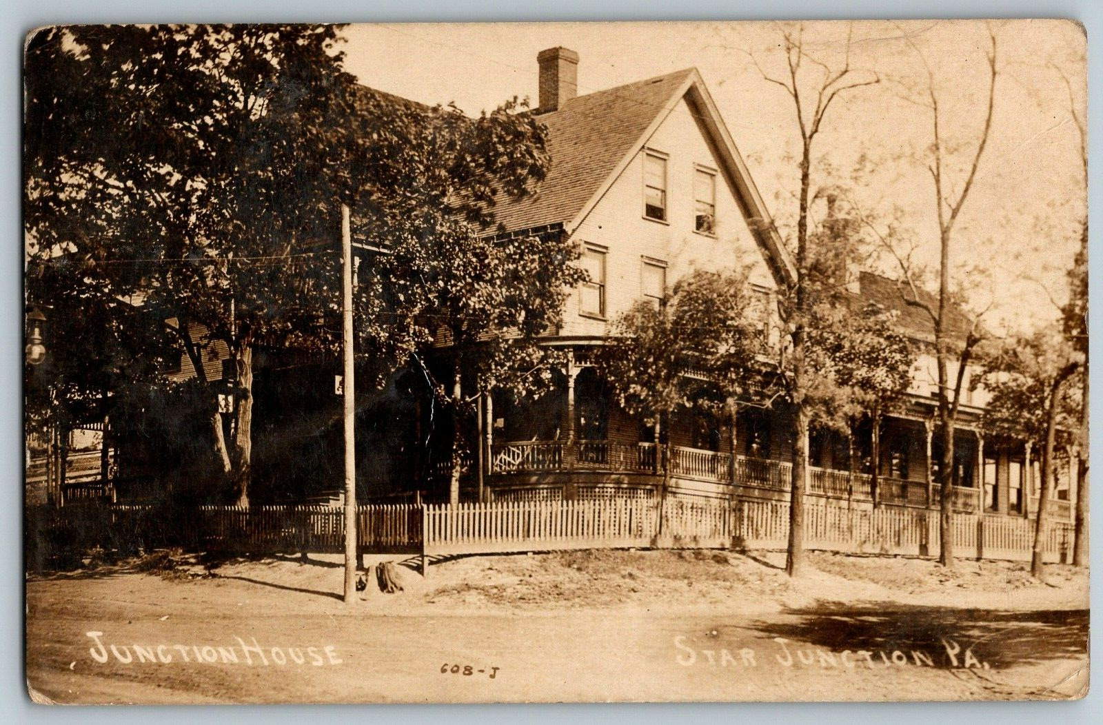 RPPC Vintage Postcard - Star Junction Pennsylvania, Junction House - Posted