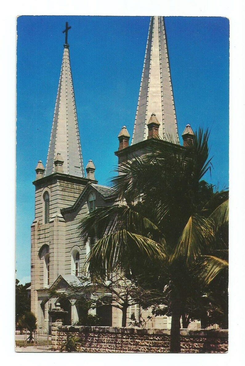 Key West FL Postcard Florida St Marys Star of the Sea Catholic Church 