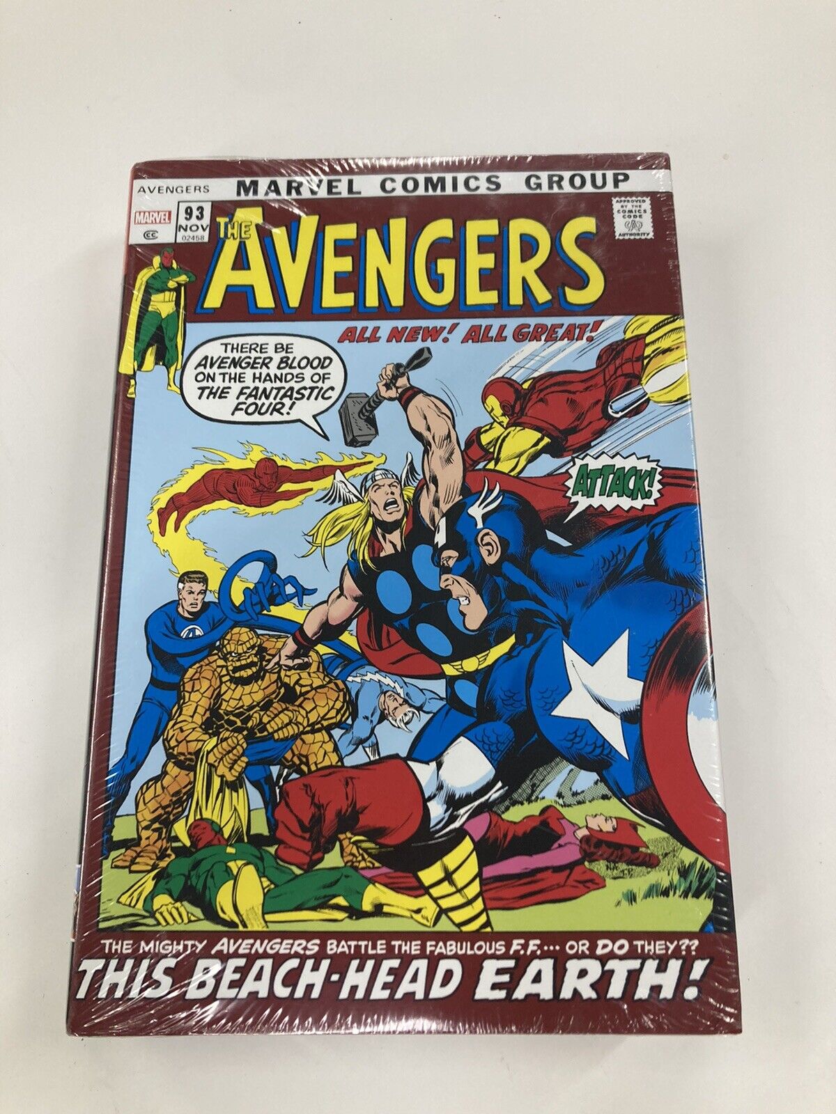DAMAGED Avengers Omnibus Vol 4 NEAL ADAMS DM COVER Printing Marvel Sealed