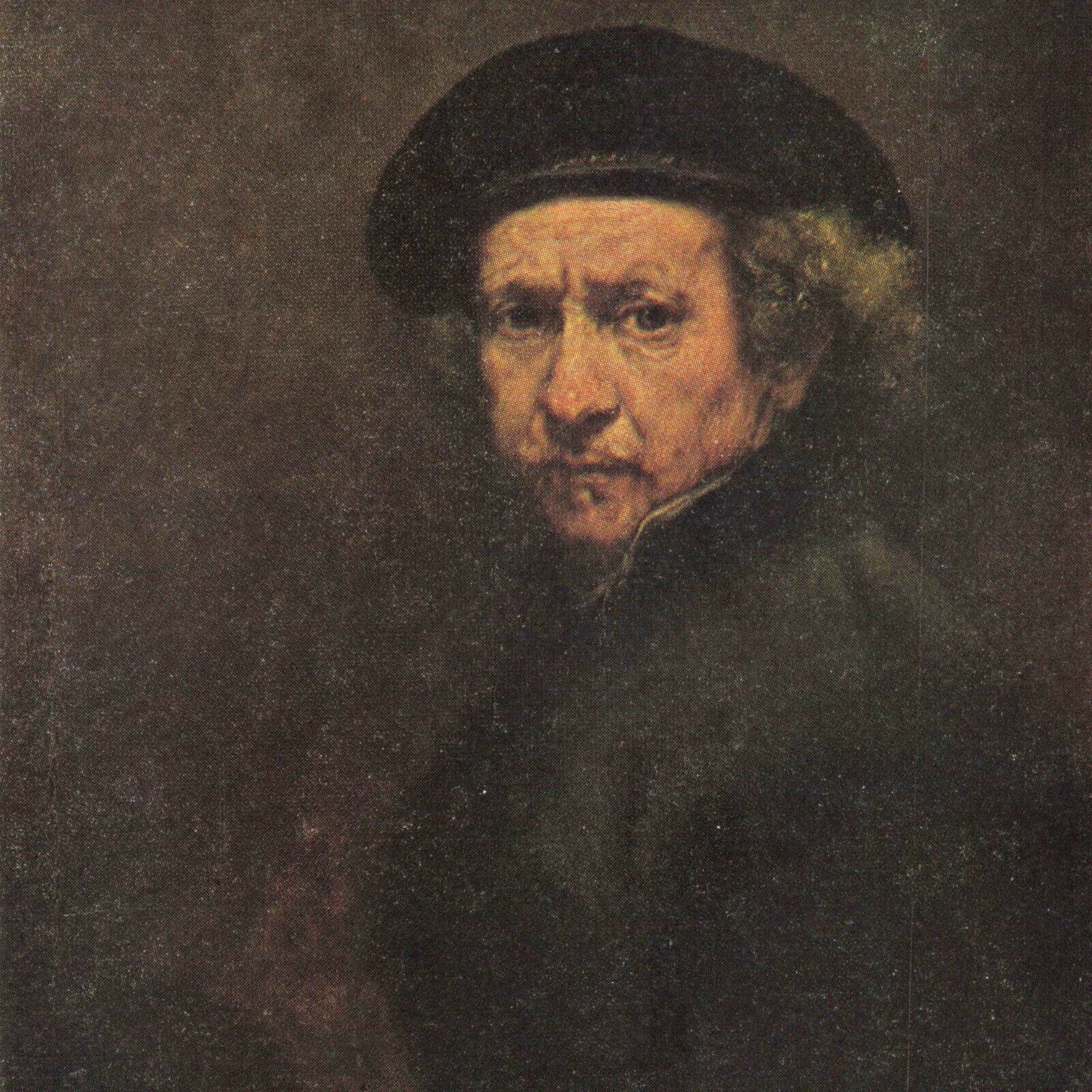 Rembrandt Self-portrait [72] National Gallery Of Art  Mellon Collection Postcard
