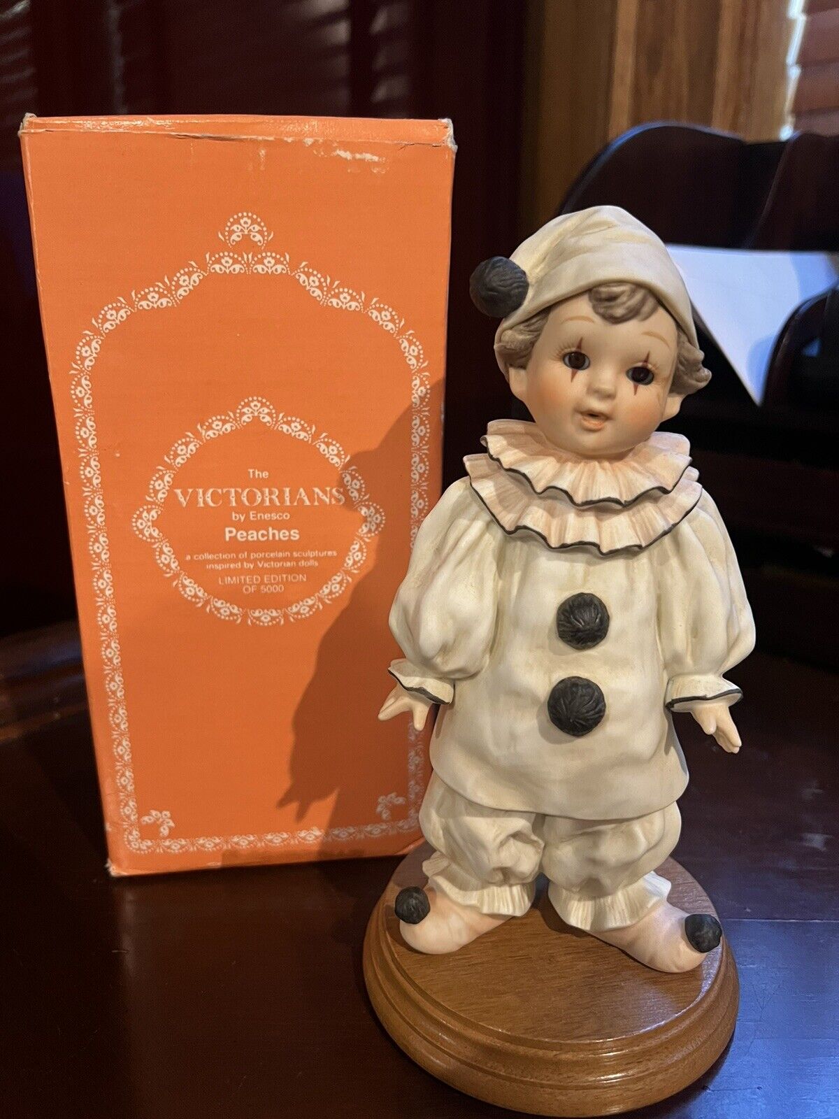 1983 The Victorians by Enesco Peaches Porcelain Figurine Limited Edition