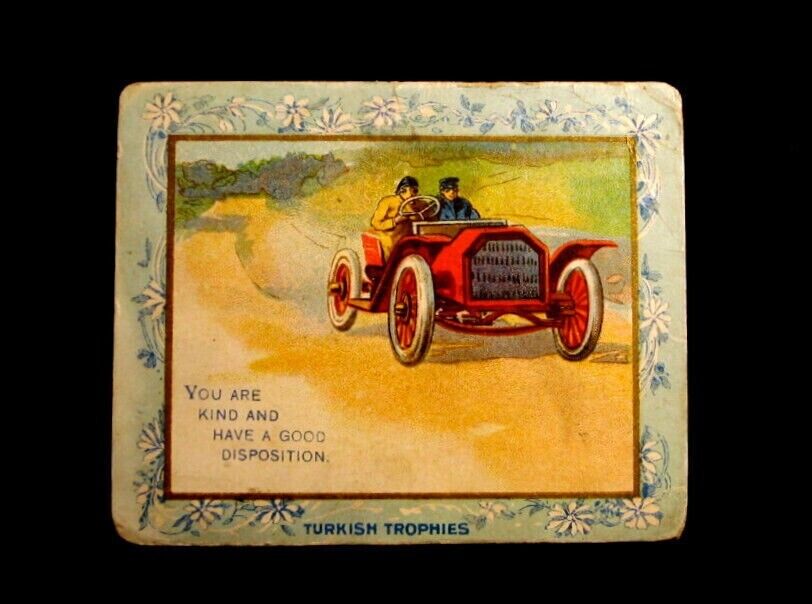 Very Nice Rare 1910 Turkish Trophies Fortune Series (Car) and bonus cards added