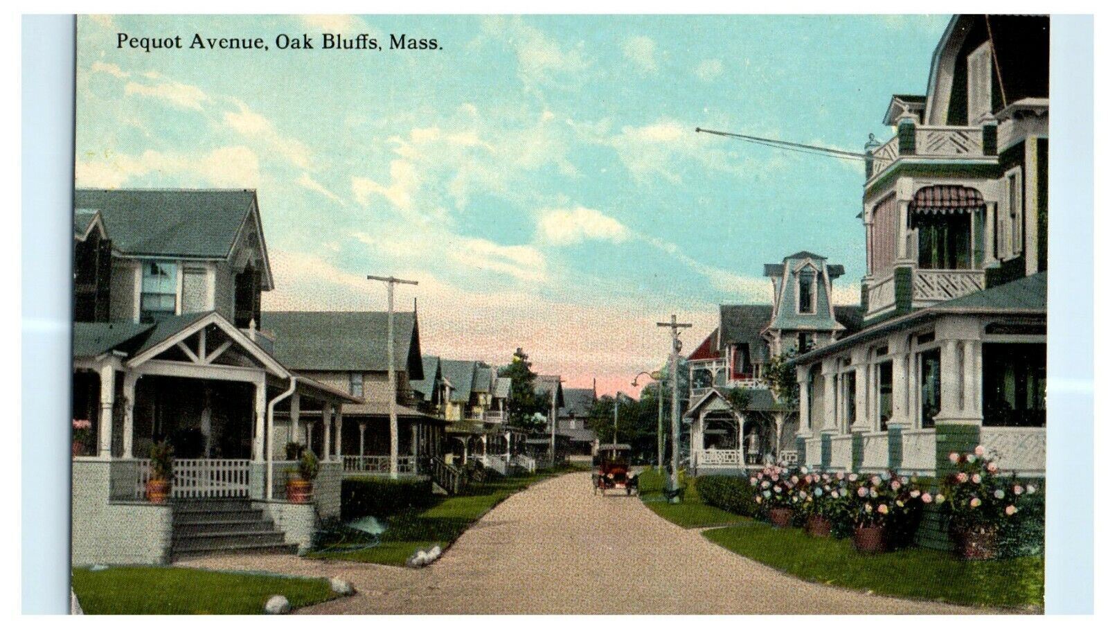 1912 Peqout Avenue, Oak Bluffs, Massachusetts MA Antique Postcard