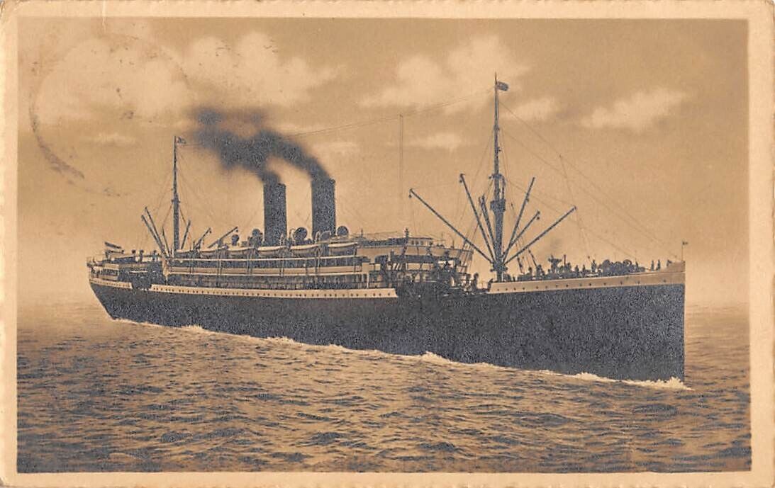 SS GROSSER KURFURST AT SEA ~ NORD-DEUTSCHER LLOYD LINE ~ used Postage Due 1913