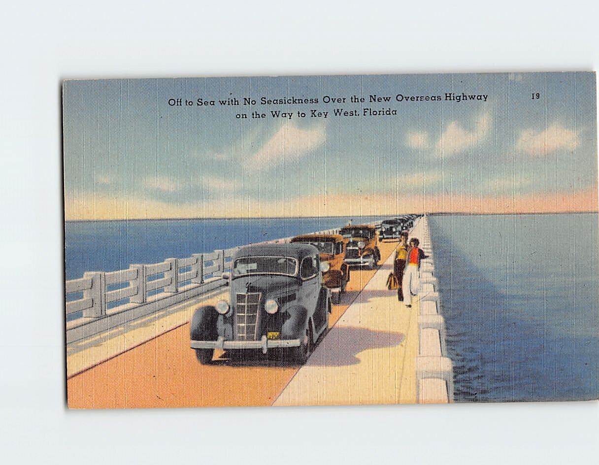 Postcard New Overseas Highway on the Way to Key West Florida USA