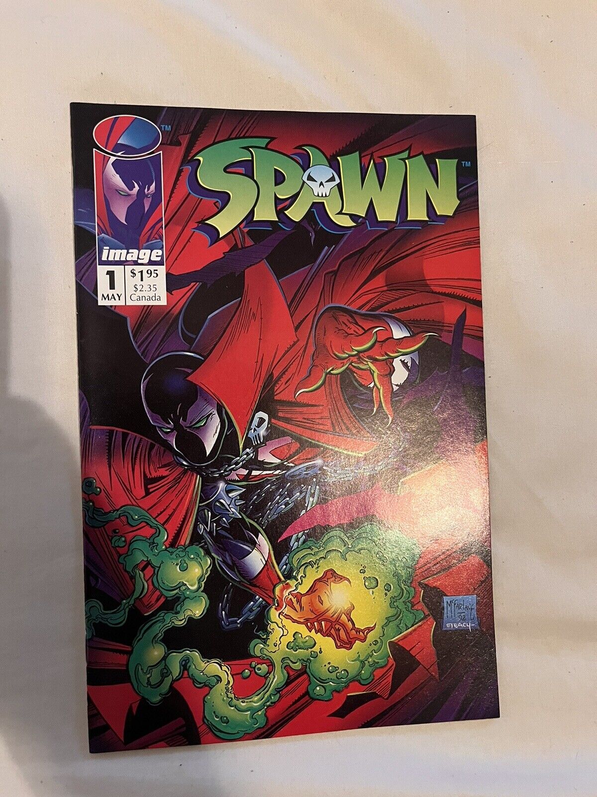 SPAWN #1 NM 1992 Origin 1st Printing McFarlane Image Comics Near Mint Plus