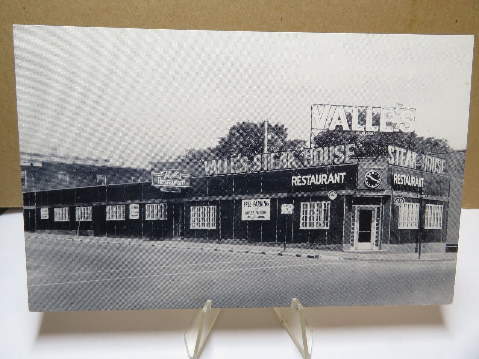 Portland Maine Valle\'s Steak House Postcard 1950\'s