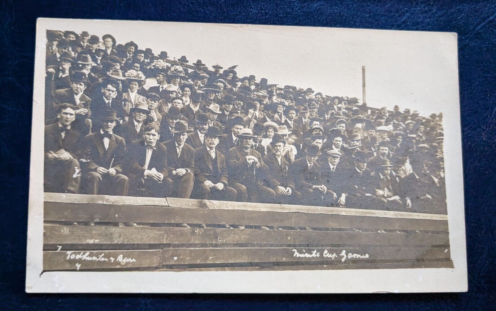 Rare Vintage RPPC Real Photo Postcard 1900s Crowd At Spprts Event K21
