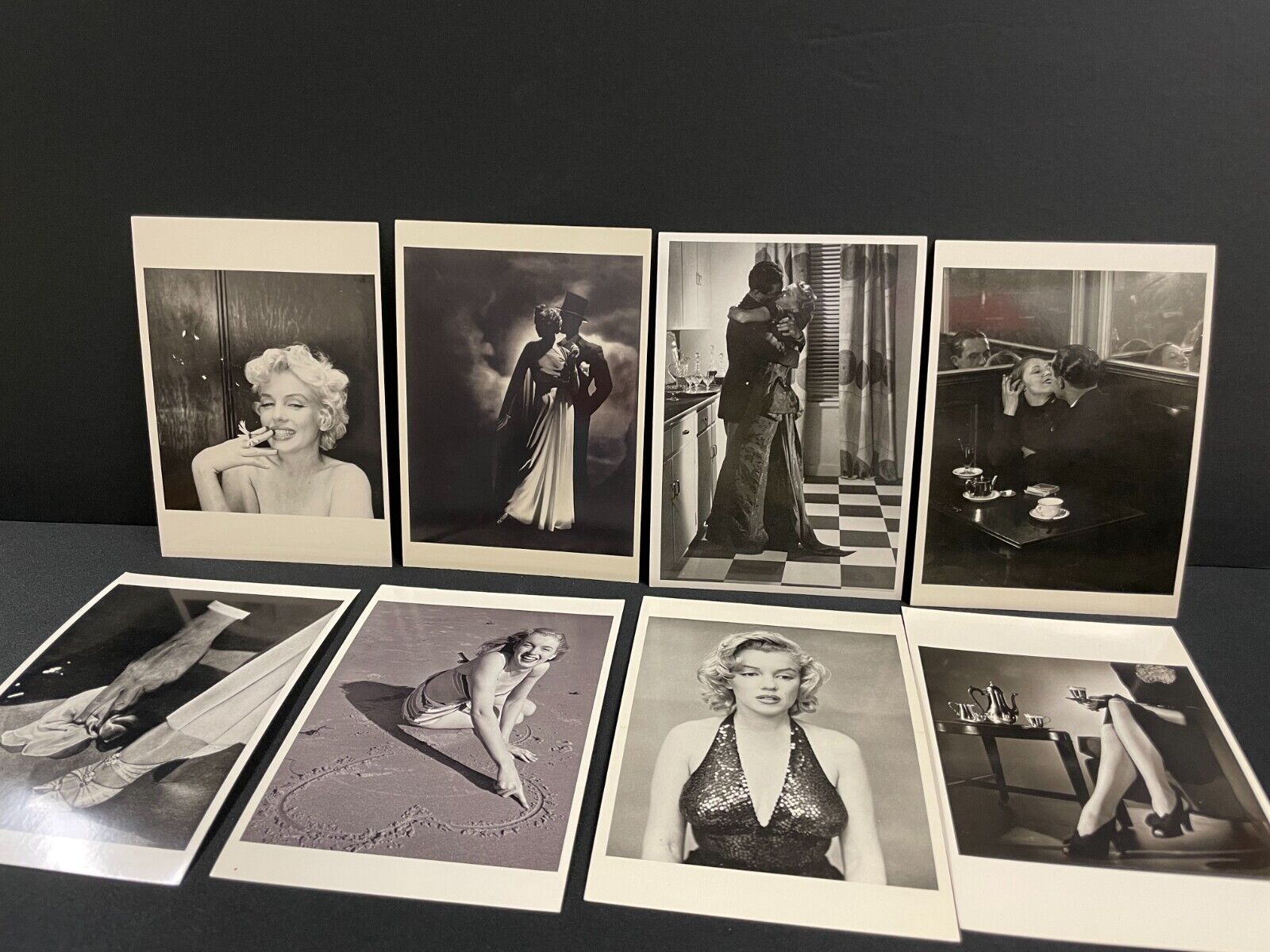 Vintage Black and White Classic Postcards/Marilyn Monroe/Paris Fashion