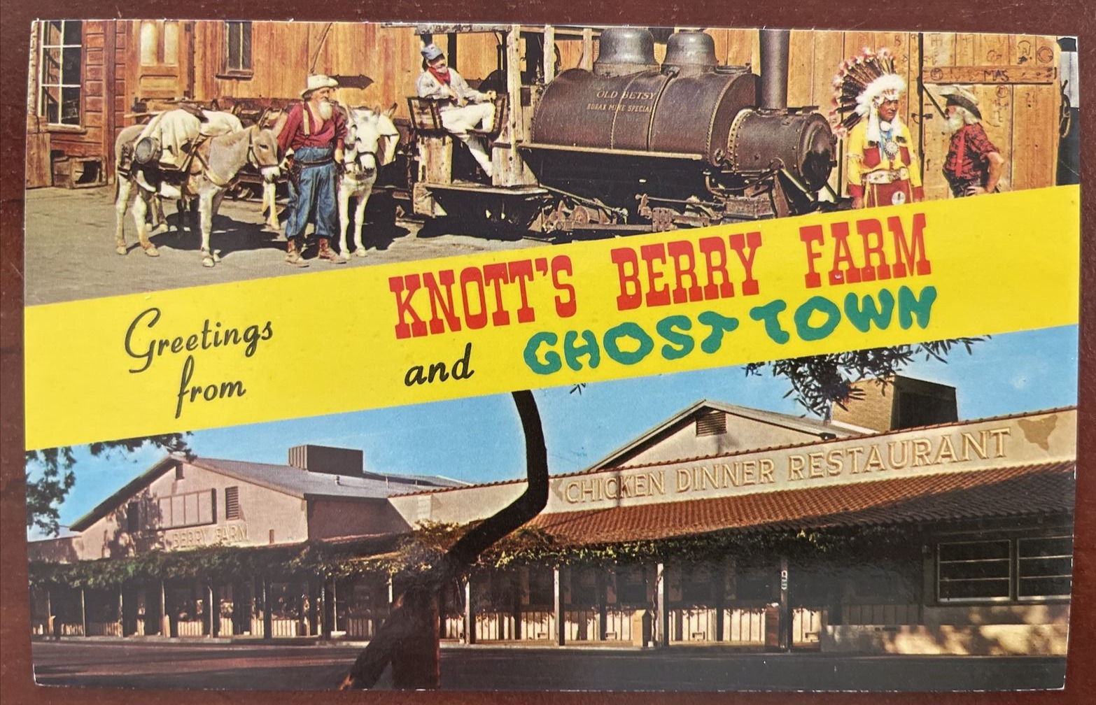 Vintage Postcard Knott's Berry Farm & Ghost Town Buena Park CA California  UNP