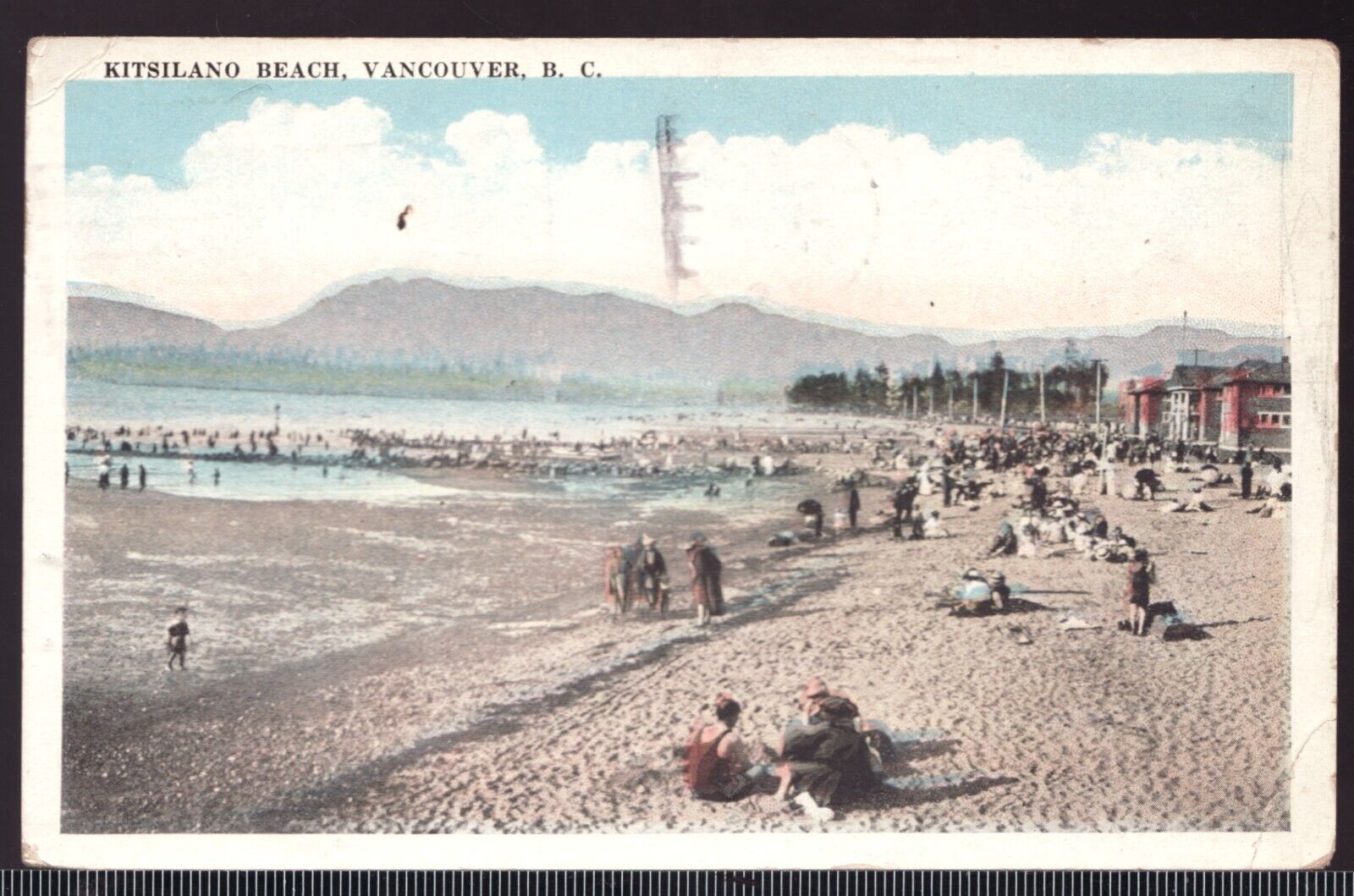 1923 Postcard - posted - Kitsilano Beach Vancouver B.C. - Slogan Cancel