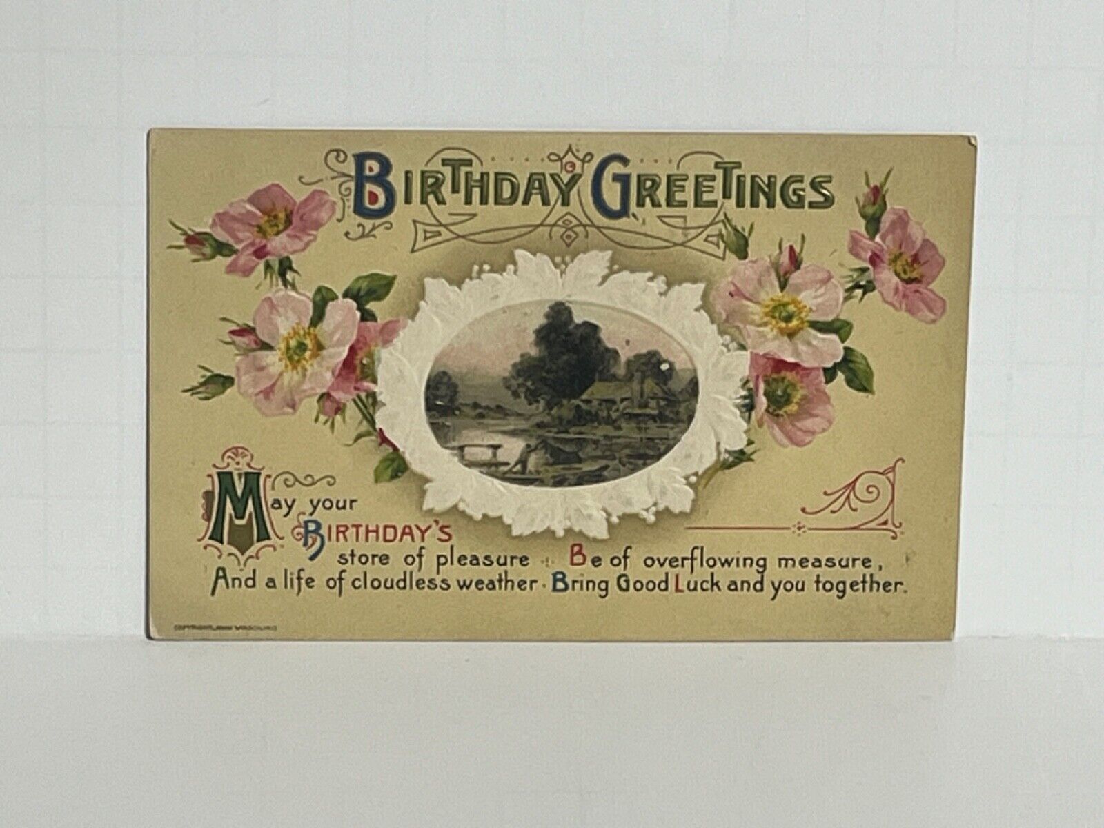 Postcard Birthday Greetings John Winch A61