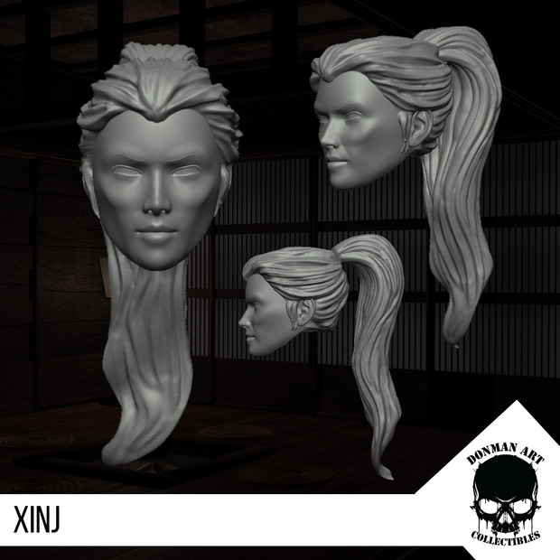Jinx Arashikage Ninja custom printed replacement head for GI Joe action figures