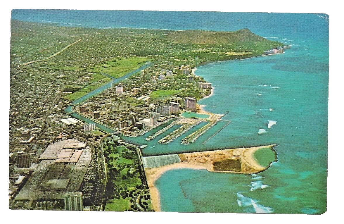 Ala Moana Shopping Center Waikiki and Diamond Head Ala Wai Yacht Harbor Aerial