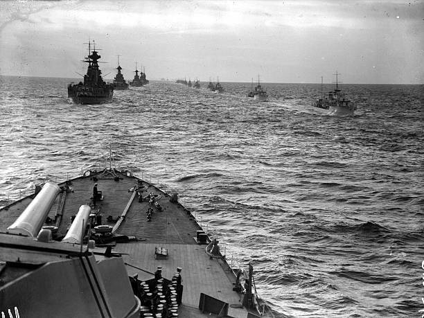 British forces taking part in naval manoeuvres 1934 OLD PHOTO
