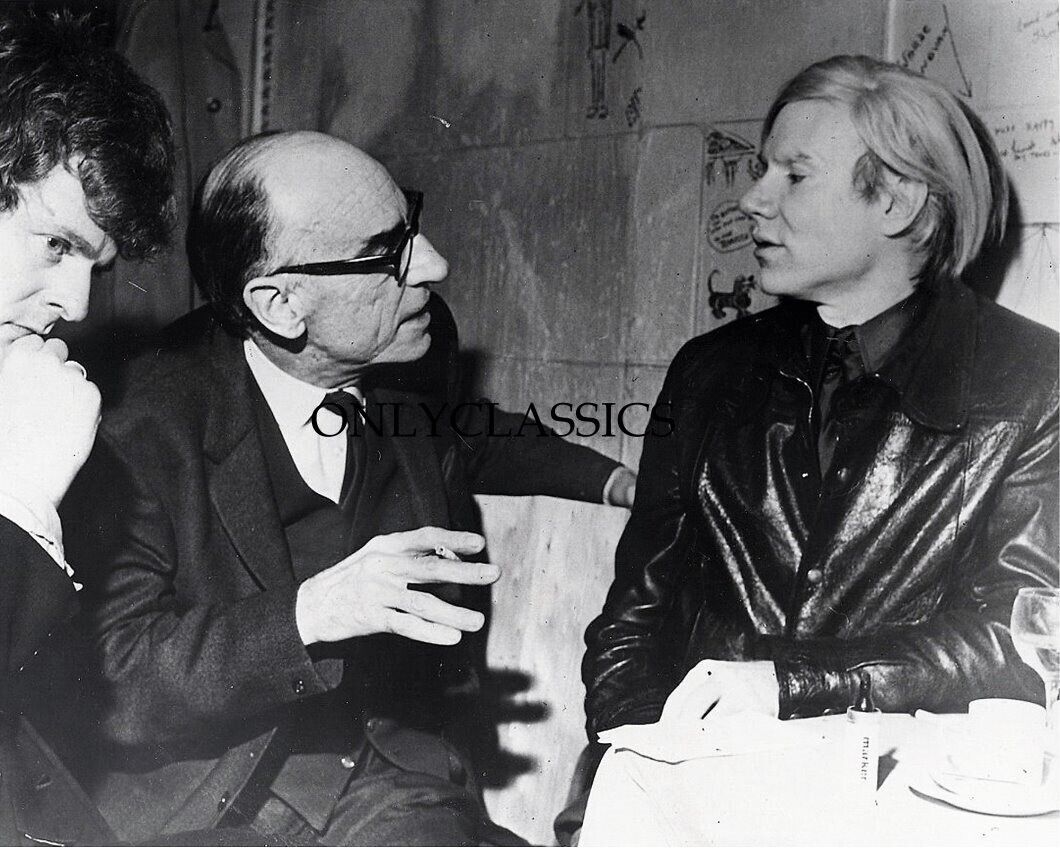 1973 Artist Andy Warhol, John Trevelyan & Paul Morrissey Iconic 8x10 Photo