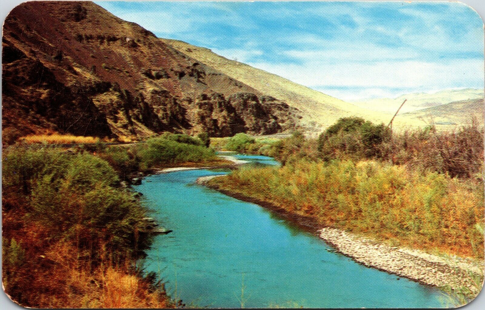 Malheur River Near Burns Oregon Vintage Postcard 