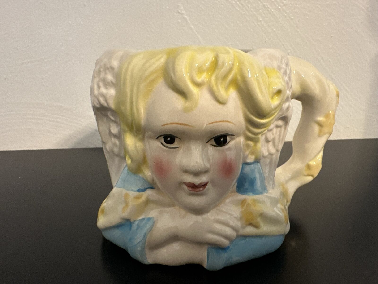 Vintage K's Collection 3D 80s Blonde Angel Mug