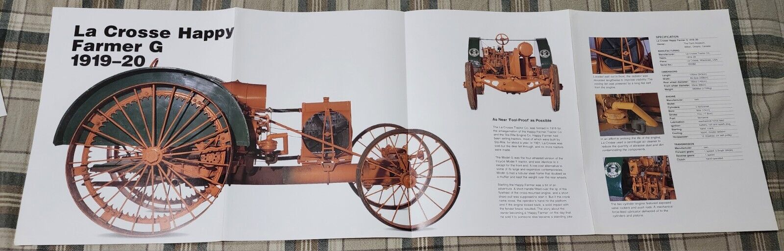 BEAUTY ~ La Crosse Farm Tractor Print Poster ~ LOOK