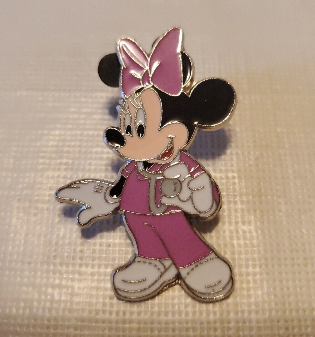 2021 Disney Parks Minnie Mouse Nurse in Pink Scrubs Disney Pin Disneyland