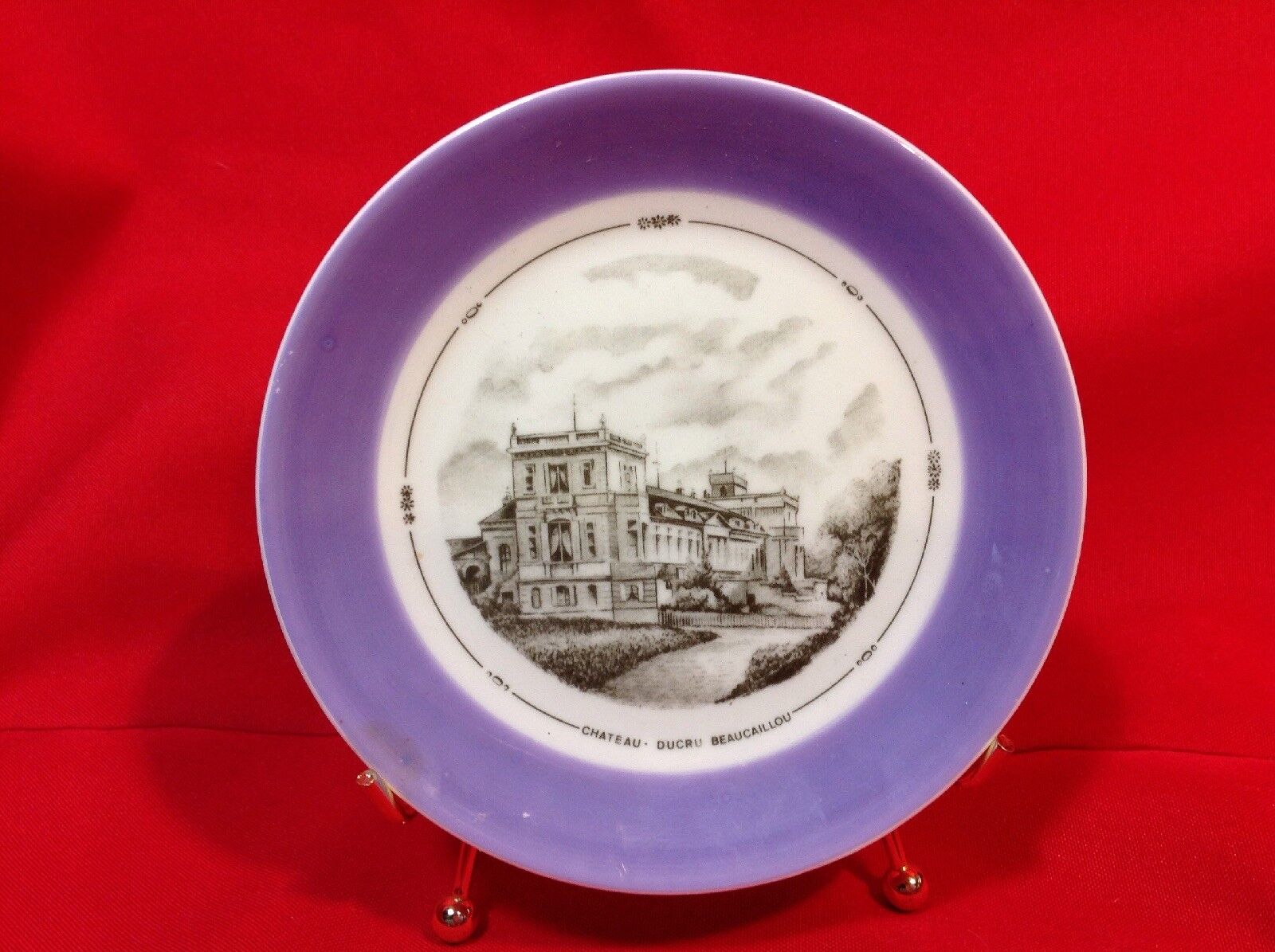 Chateau-Ducru Beaucaillou Collector Plate 5 3/4\